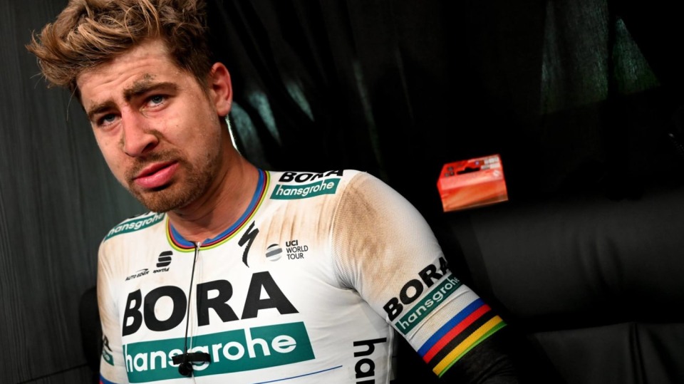 Unavený Peter Sagan po závodě ve Francii